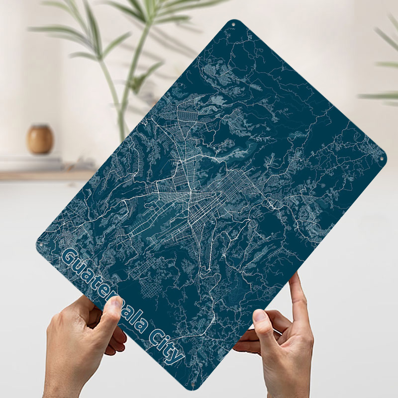 Guatemala City Map Tinplate Po - Custom Map Poster 评论和价格