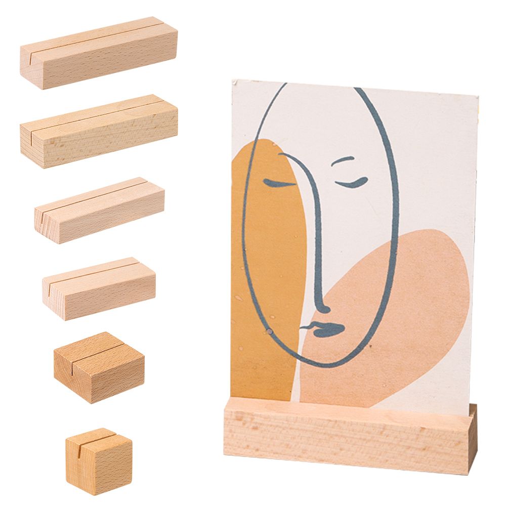 Picture Frame Base Desk Card N - Engraved Wood Frame 评论和价格