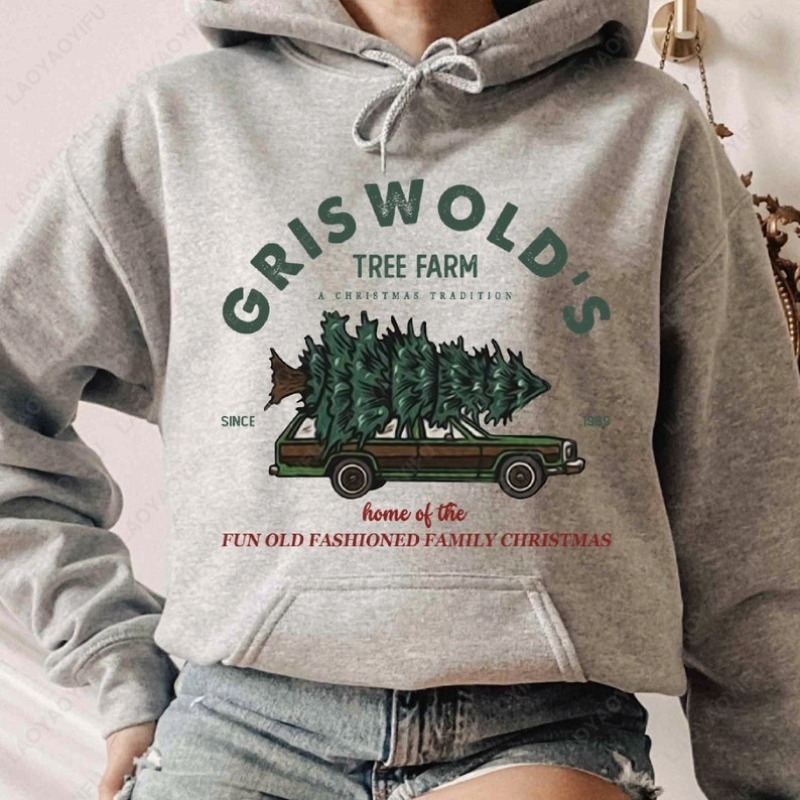 Griswold's Tree Farm Hoodie Fa - Family Tree Print 评论和价格