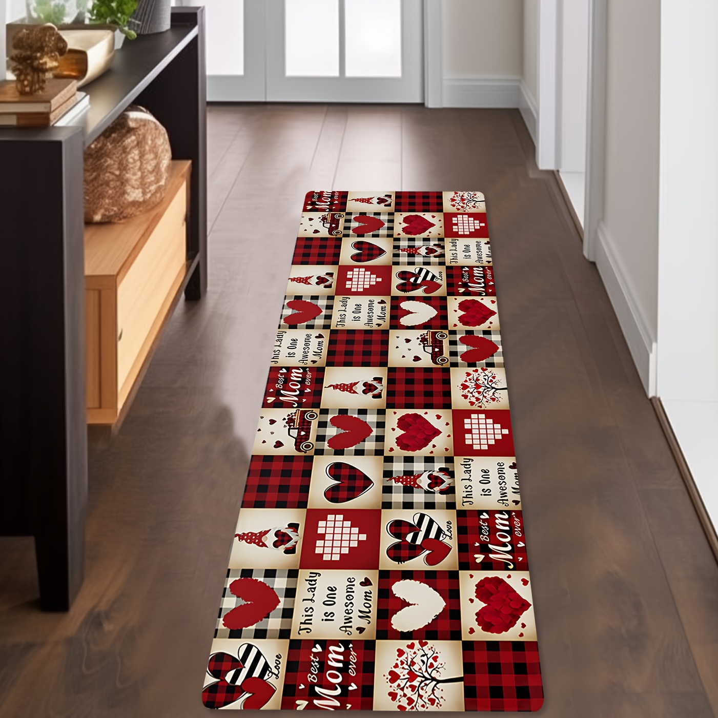 Mother Appreciation Runner Rug - Family Tree Print 评论和价格