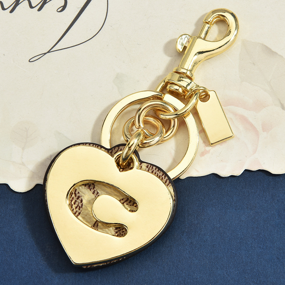 Monogram Heart Flower Bag Char - Monogram Keychain Leather 评论和价格