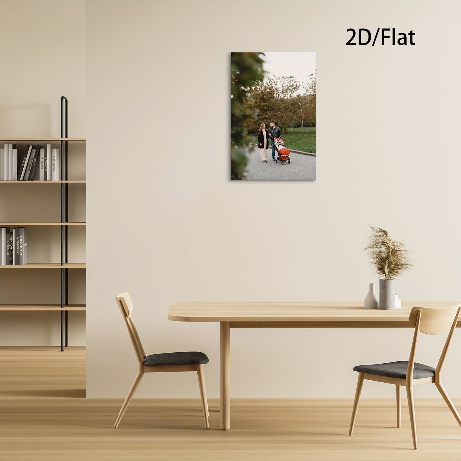 1pc Wooden Framed Poster, Pers - Engraved Wood Frame 评论和价格