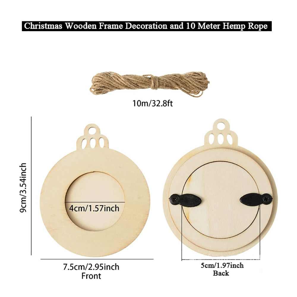 10pcs Christmas Picture Frame  - Engraved Wood Frame 评论和价格