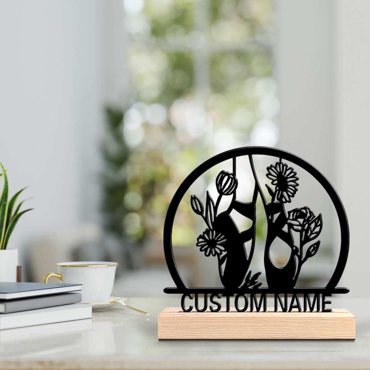 1pc beautiful personalized bal - Engraved Wood Frame 评论和价格